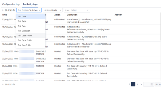 Test Entity Logs Test Entity Logs