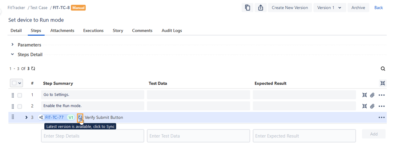 Sync Shareable Step Sync Shareable Step