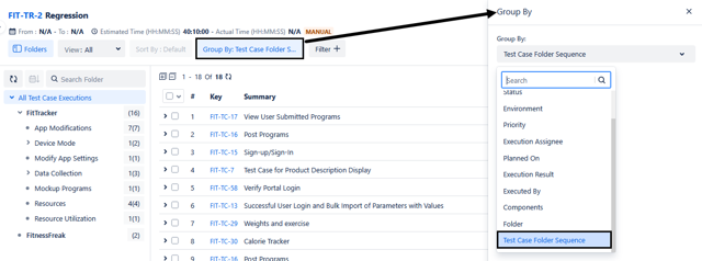 Group Test Executions Group Test Executions