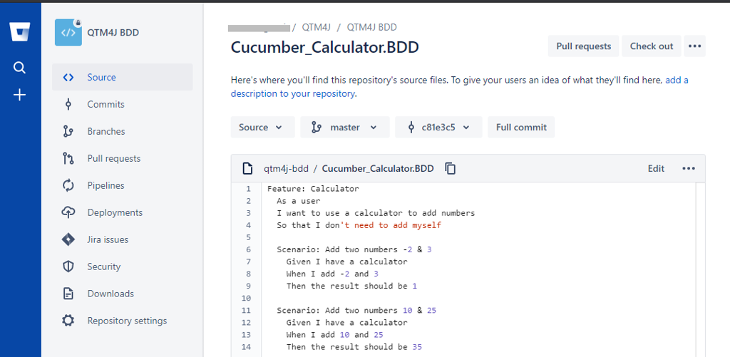 Push BDD Code Push BDD Code