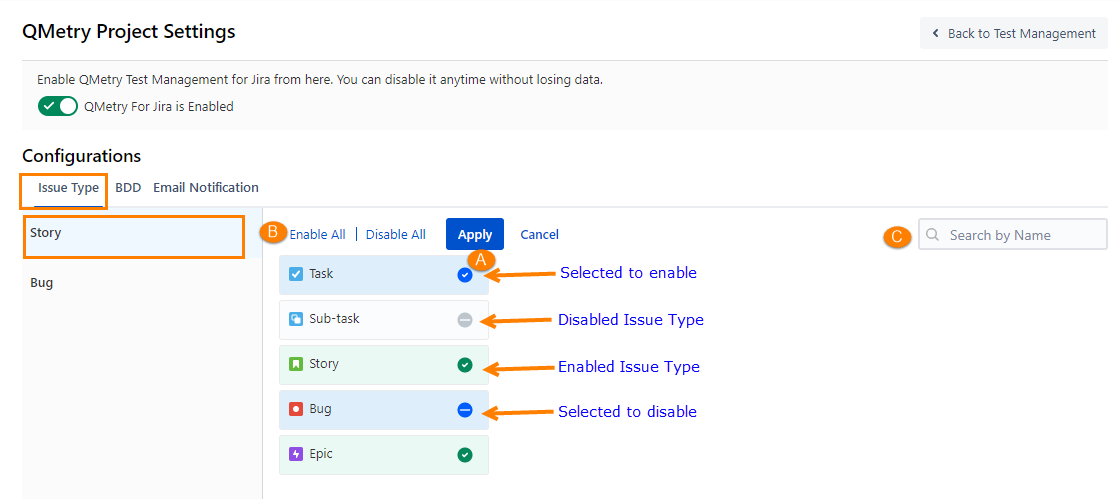 Enable Story Issue Type Enable Story Issue Type