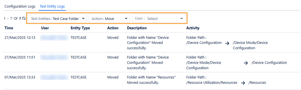 Audit Logs of Moving Folders Audit Logs of Moving Folders