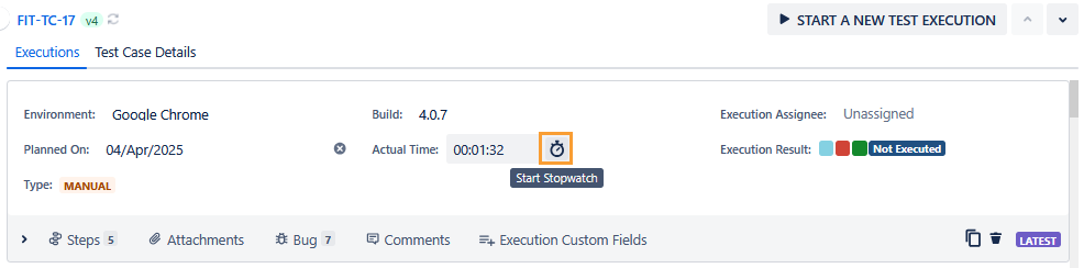 Start Stopwatch Start Stopwatch