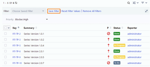 Save Test Plan Filter Save Test Plan Filter
