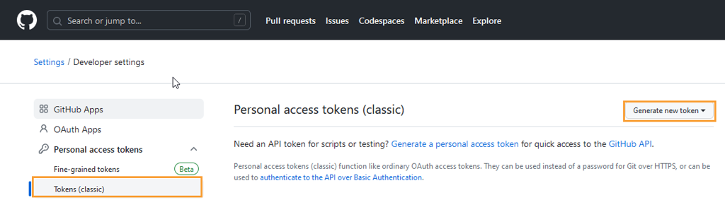 GitHub Actions Generate New Token GitHub Actions Generate New Token