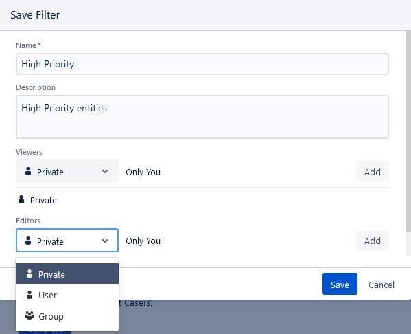 Save Filter Save Filter