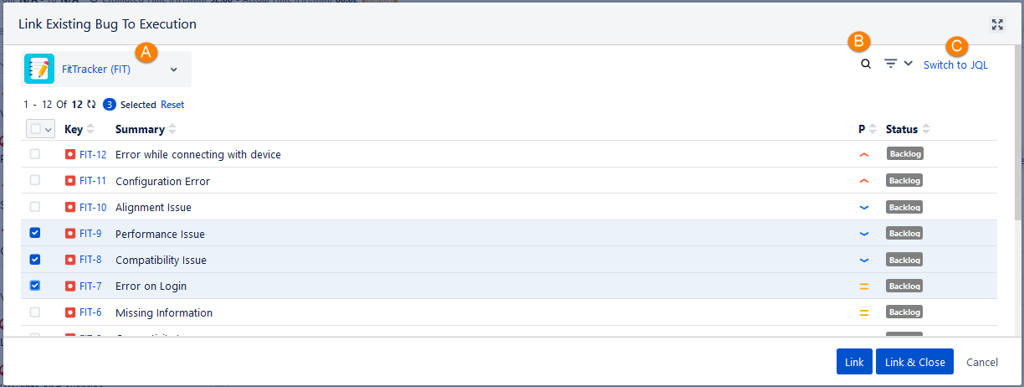 JQL Search Grid View JQL Search Grid View