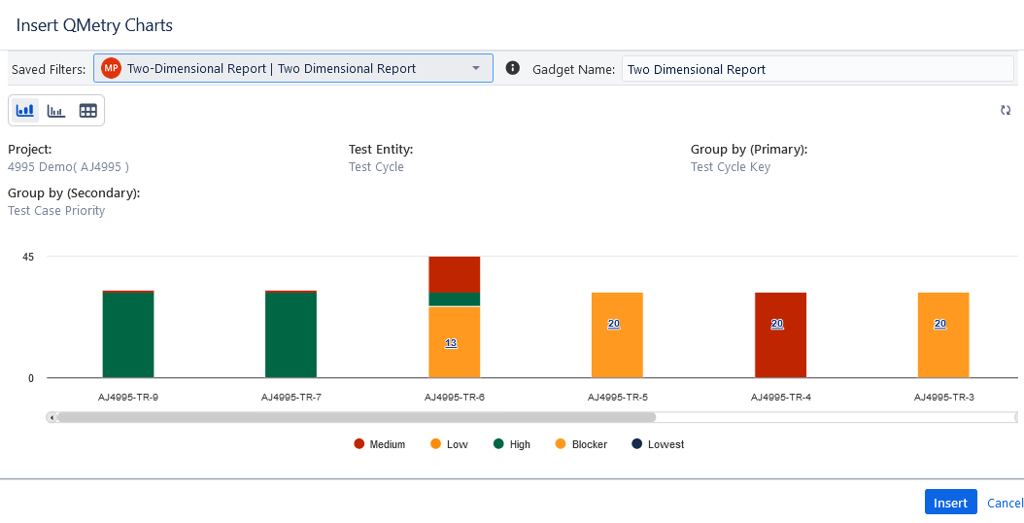 Insert Chart Insert Chart