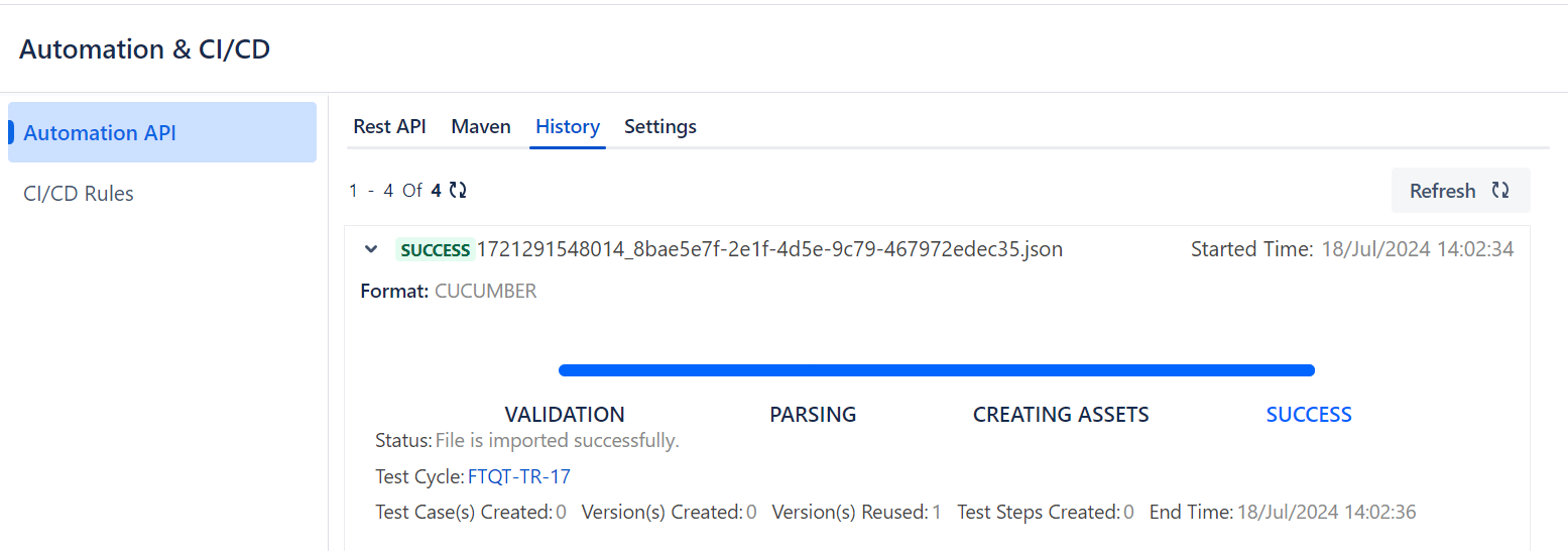 View Imported Test Results Automation View Imported Test Results Automation