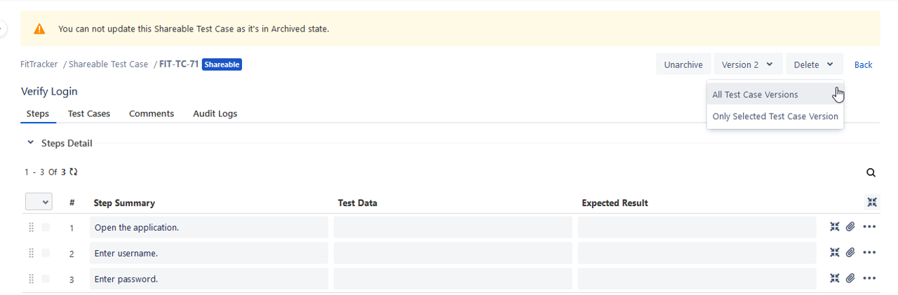 Delete Shareable from Detail Page Delete Shareable from Detail Page