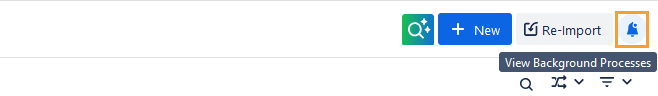 Bell Icon to View Import Status Bell Icon to View Import Status