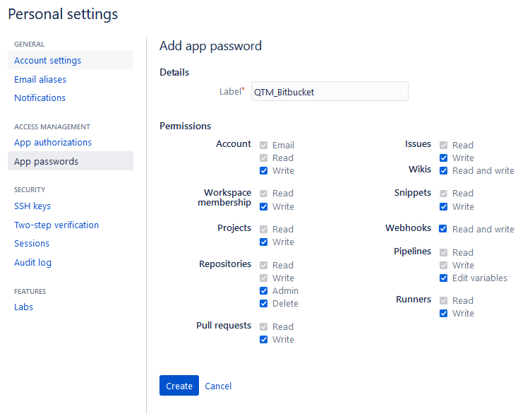 Password Permissions Password Permissions