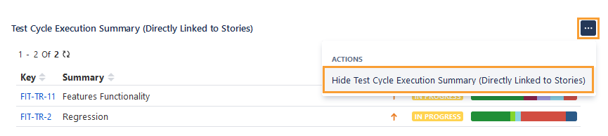 Hide Test Cycle Execution Summary Section Hide Test Cycle Execution Summary Section