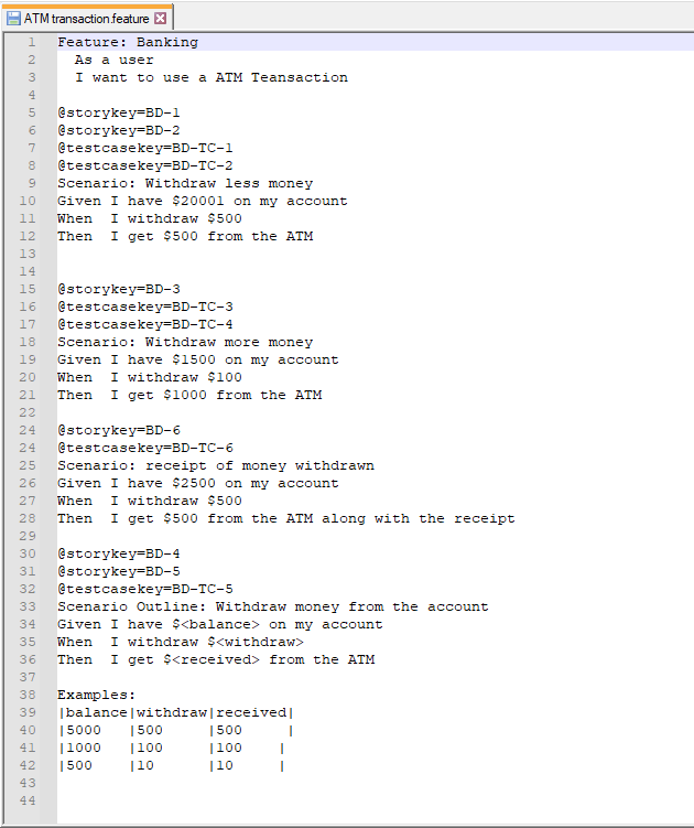 Cucumber Feature File Cucumber Feature File