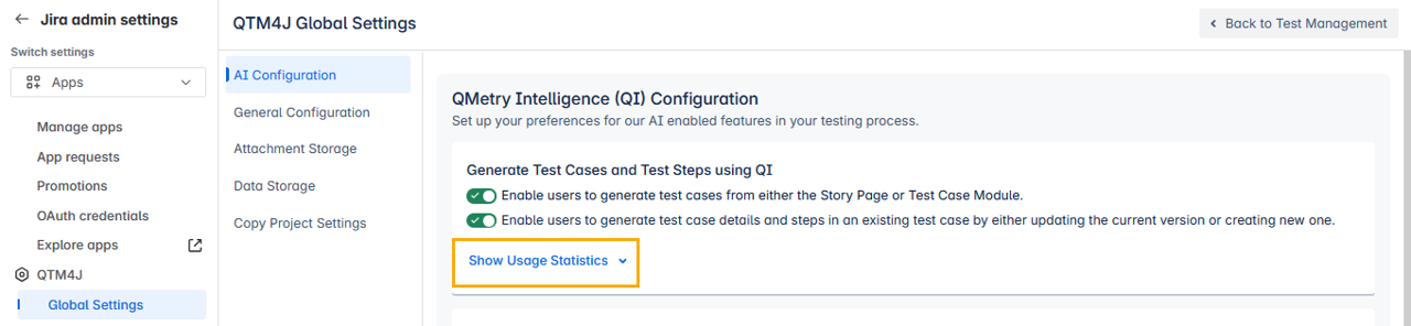 Stats of TC Generated with QI Stats of TC Generated with QI