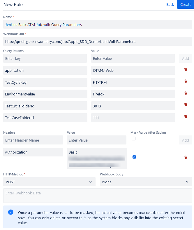 CI/CD Rule With Query Parameters CI/CD Rule With Query Parameters