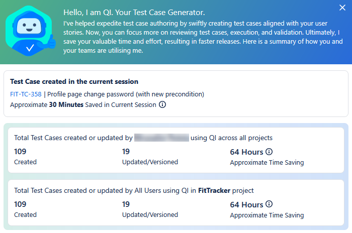 Stats TC Created in Current Session Stats TC Created in Current Session