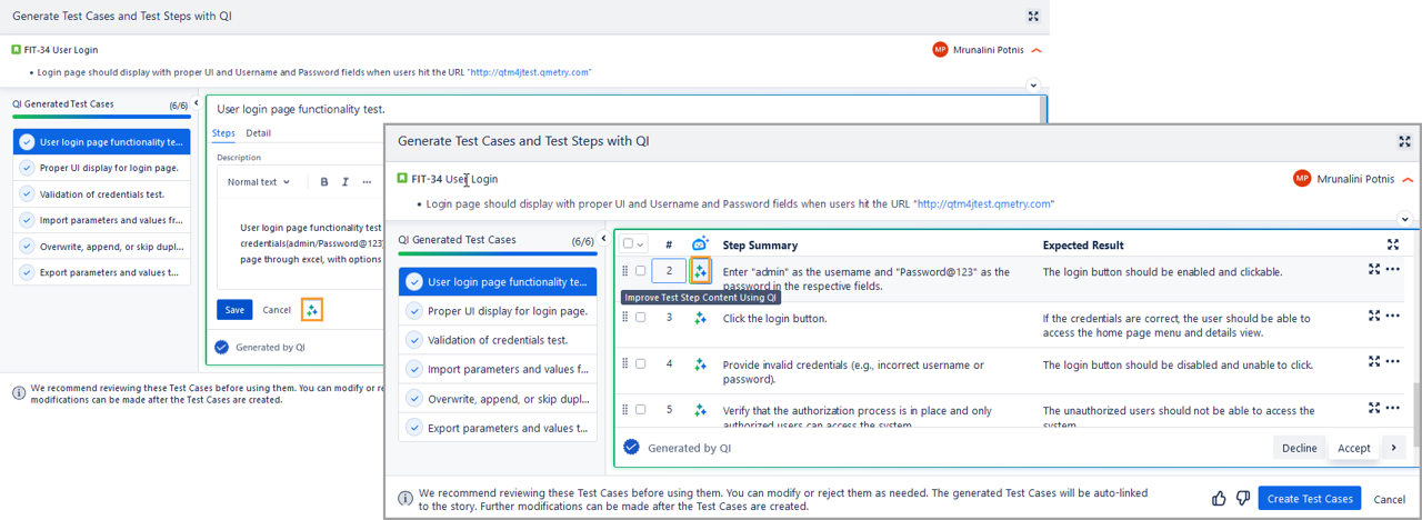 QI in TC Module QI in TC Module