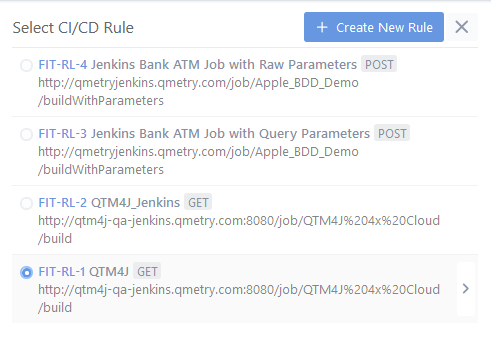 Link CI/CD Rule with Test Cycle Link CI/CD Rule with Test Cycle