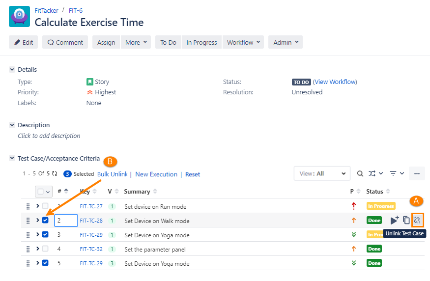 Delete links between Jira Issue and Test Case Delete links between Jira Issue and Test Case