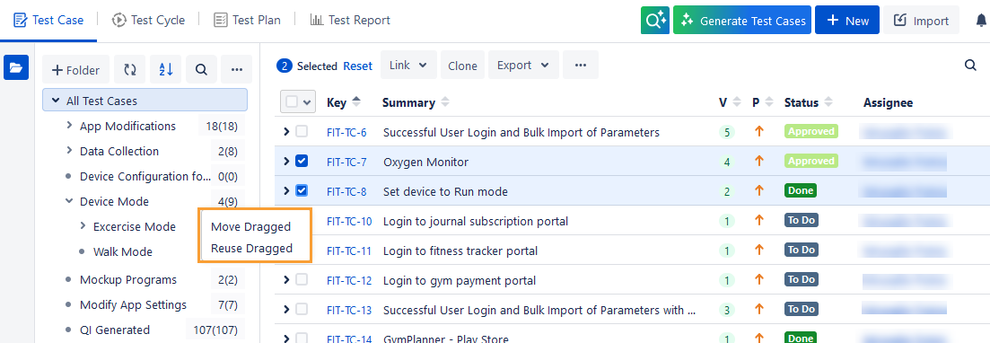 Drag and Drop Test Cases Drag and Drop Test Cases