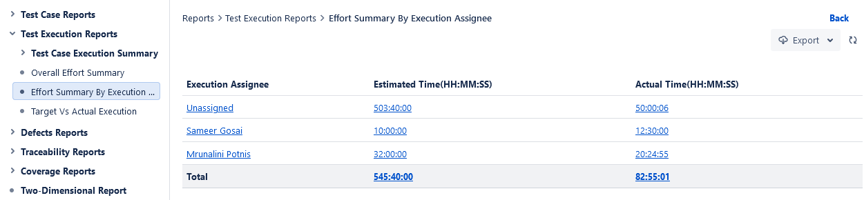Tabular view Tabular view