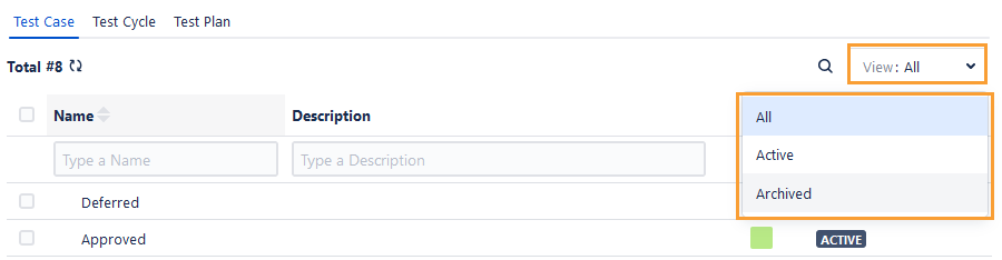 Filter Status Filter Status