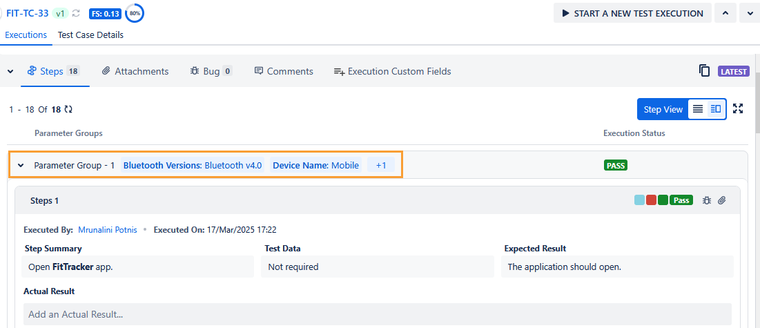 Parameter Group Parameter Group