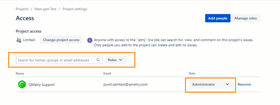 Projects with Private Access Projects with Private Access