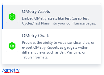 Insert QMetry Assets Insert QMetry Assets