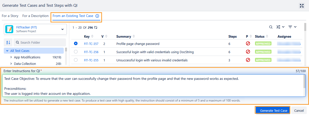 TC from Existing TC TC from Existing TC