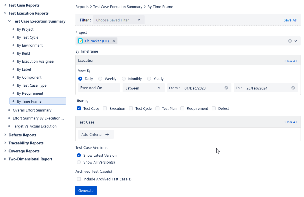 Test Execution Summary Test Execution Summary