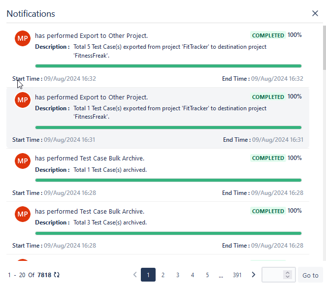 View Notifications for Import BDD TCs View Notifications for Import BDD TCs