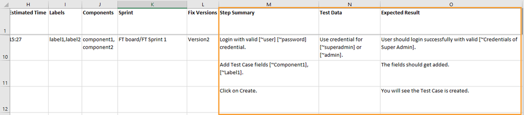 Parameters in Sample File Parameters in Sample File