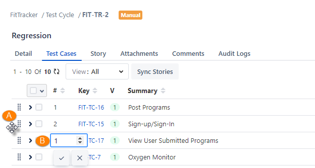 Reorder Test Cases Reorder Test Cases