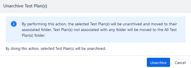 Unarchive Button Unarchive Button