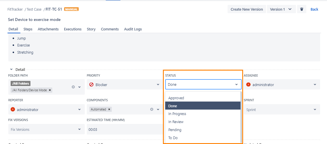 Use Status in Assets Use Status in Assets