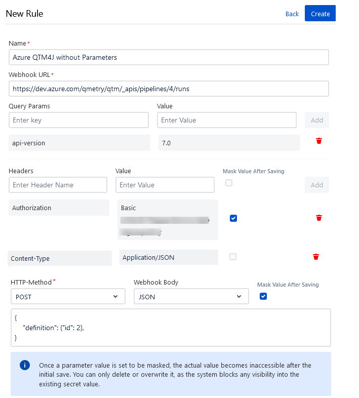 Azure DevOps without Parameters Azure DevOps without Parameters