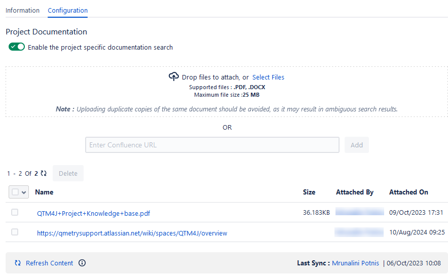 AI Search Config Tab AI Search Config Tab