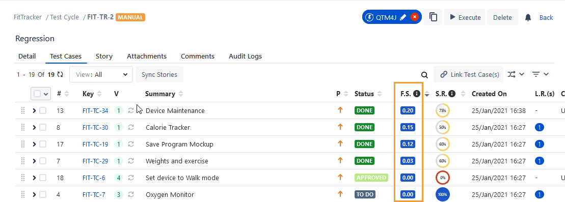 Flaky Score Test Cycle Detail Page Flaky Score Test Cycle Detail Page