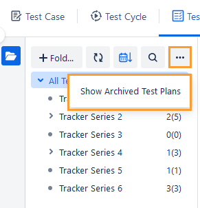 View Archived Test Plan Option View Archived Test Plan Option