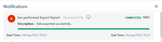 Notification Panel Notification Panel