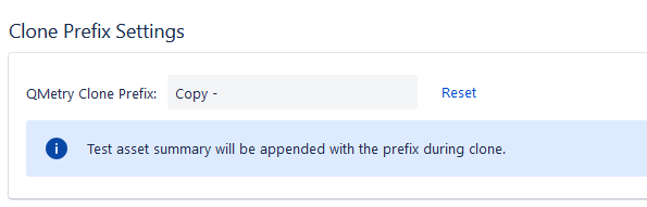 QMetry Clone Prefix QMetry Clone Prefix