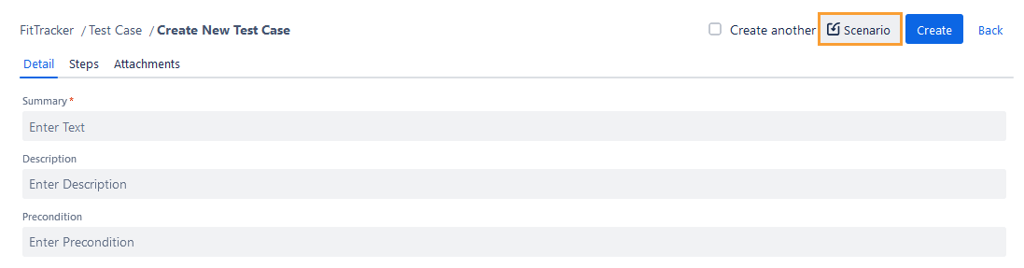 Scenario for New Test Case Scenario for New Test Case