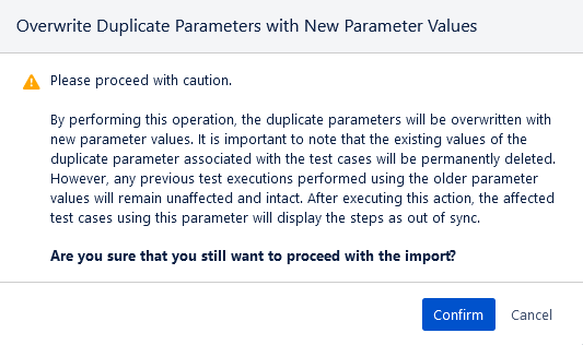Overwrite Parameters Overwrite Parameters