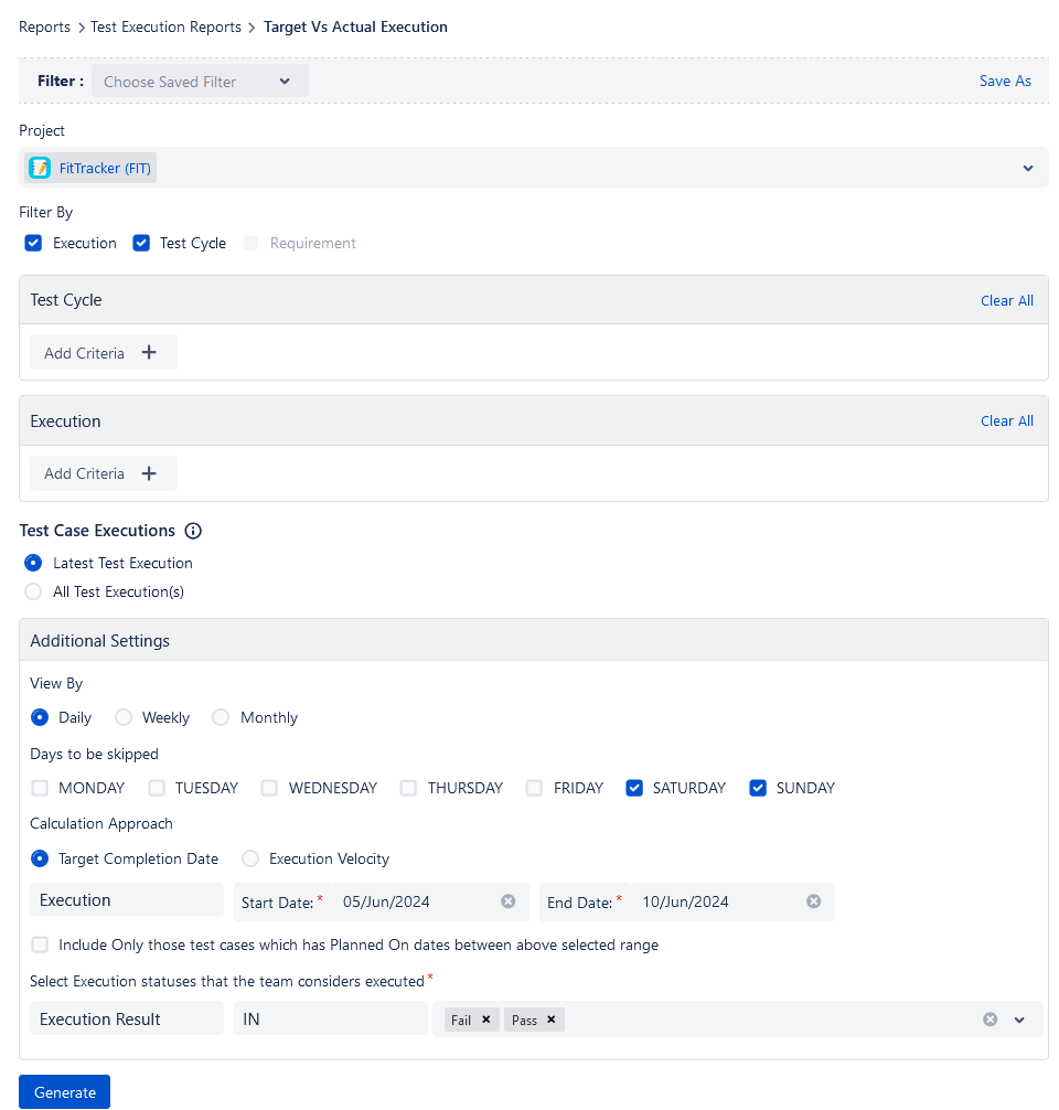 Generate button Generate button