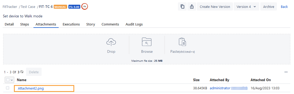 Preview Test Case Attachments Preview Test Case Attachments
