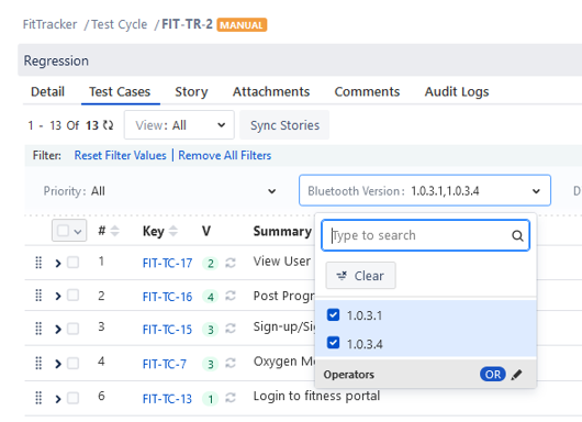 Filter with Operators Filter with Operators