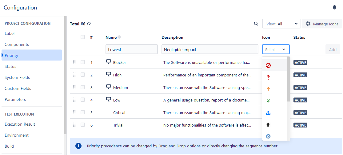 Add Priority Add Priority