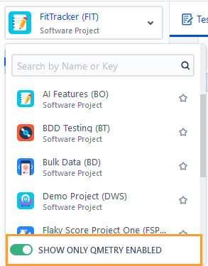 Show Only QMetry Enabled Show Only QMetry Enabled